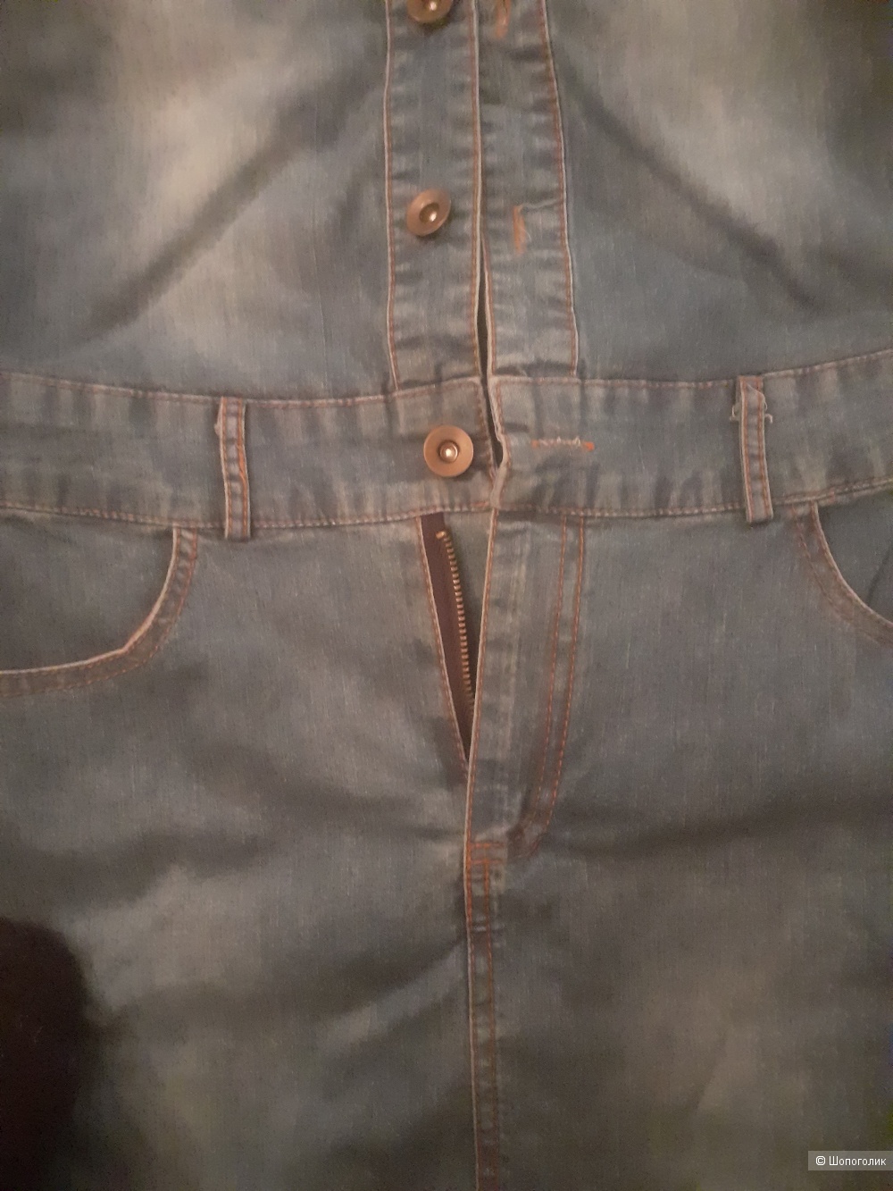 Джинсовое платье, китайский бренд, 42