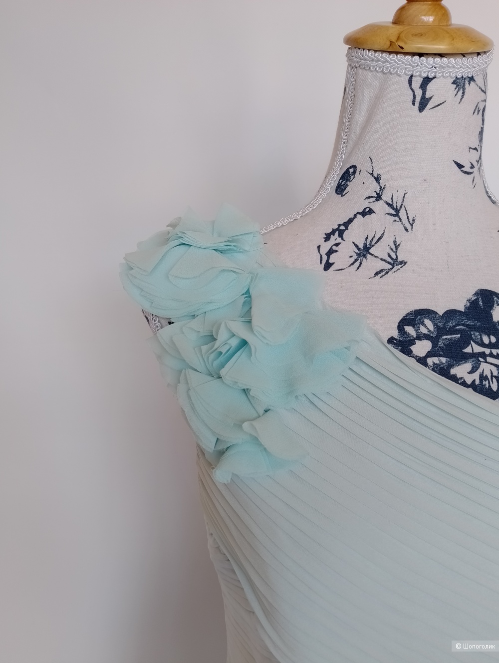 Платье вечернее макси в пол голубое coast, uk 10