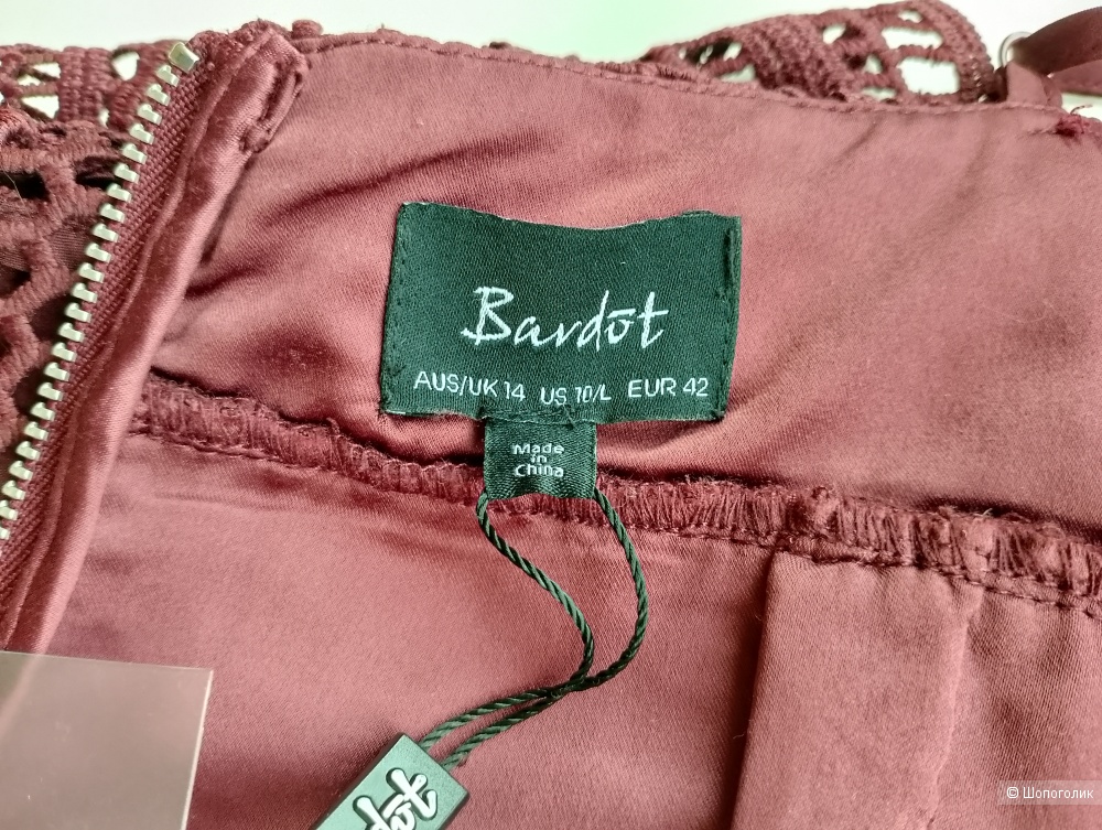 Платье кружевное коктейльное Bardot США, us 10