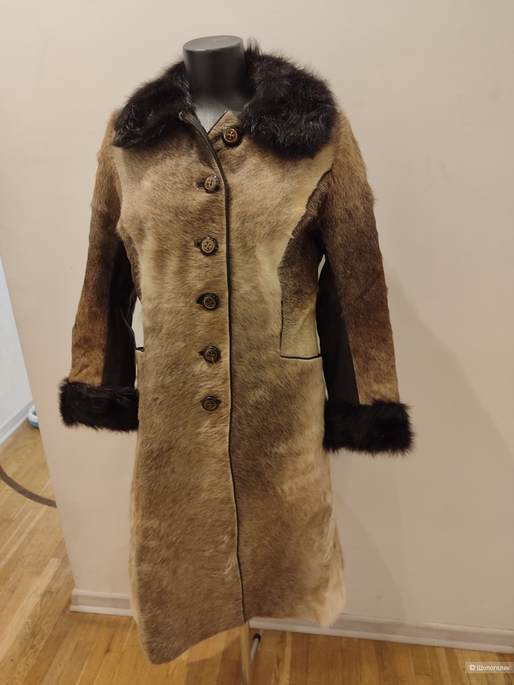 Шуба из меха оленя размер 44-46