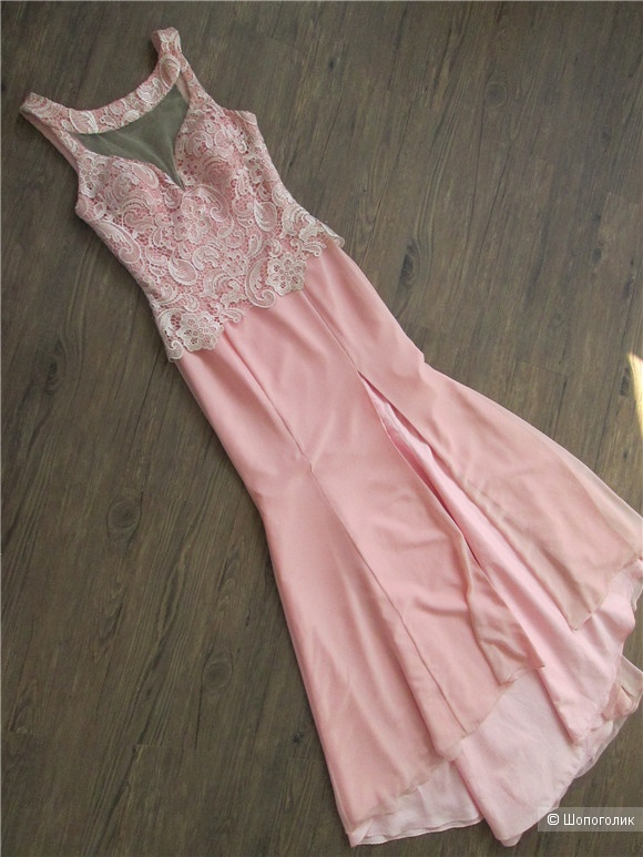 Платье с кружевом, китайский бренд, 42-44