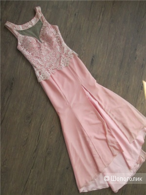 Платье с кружевом, китайский бренд, 42-44
