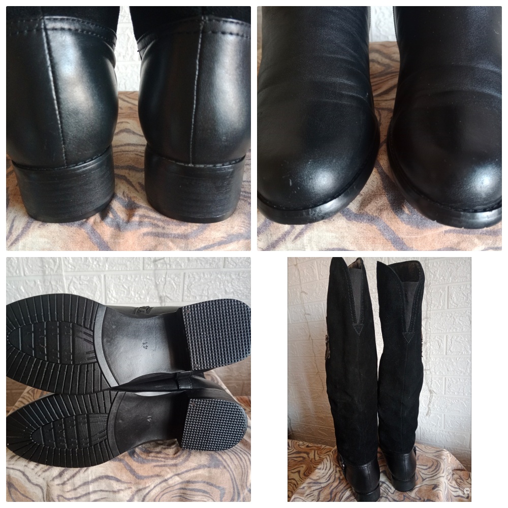 Сапоги зимние женские из натуральной кожи 40 размер