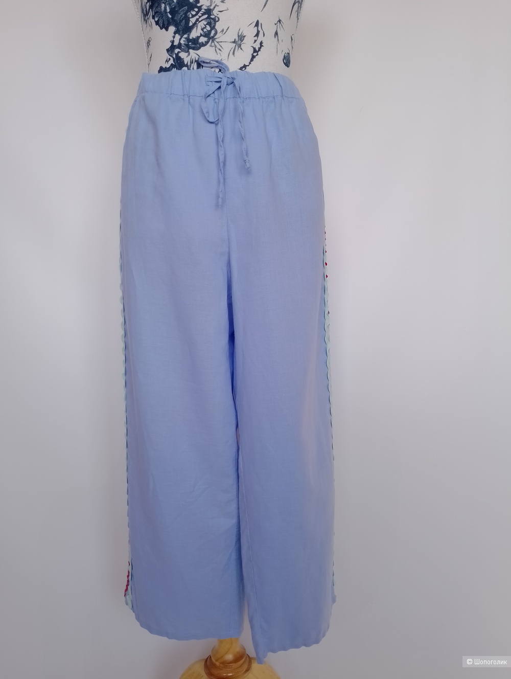 Костюм льняной J crew брюки и блузка, s-m