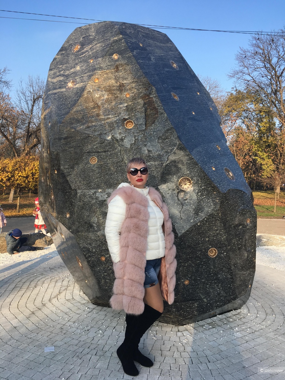 Жилет из натурального песца 48-50 размер