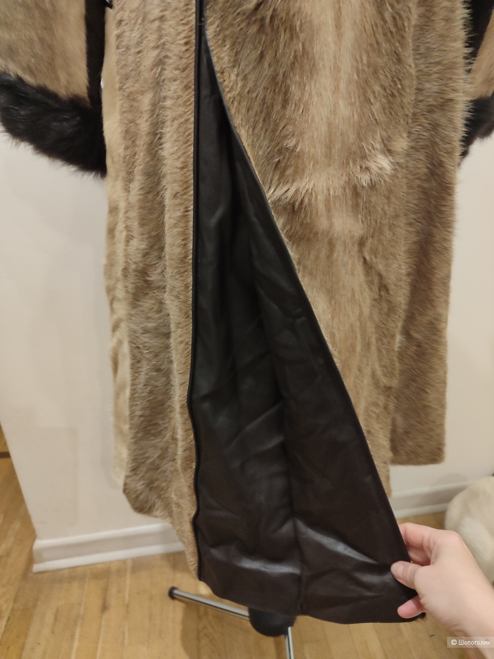 Шуба из меха оленя размер 44-46
