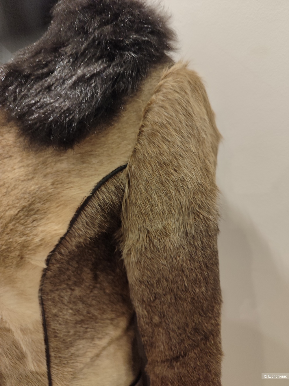 Шуба из меха оленя размер 44-46