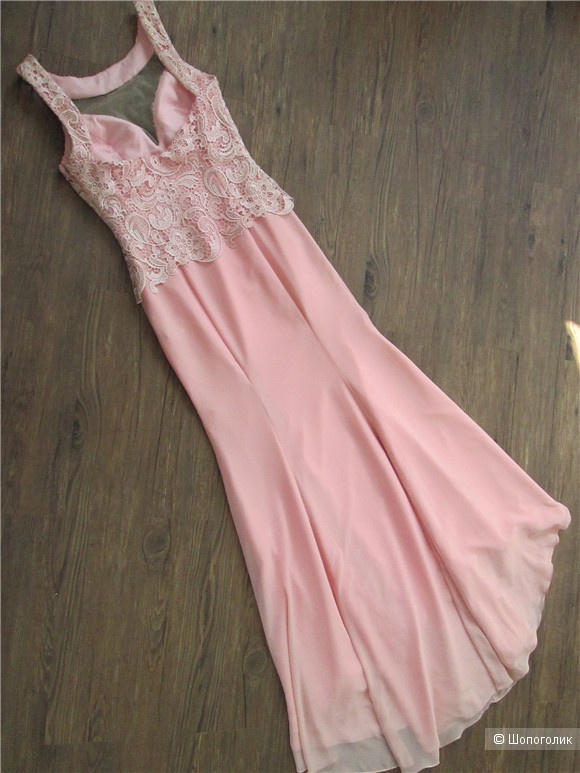 Платье с кружевом, китайский бренд, 42-44