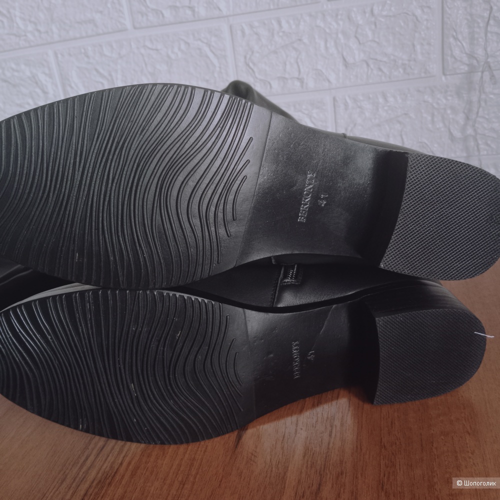 Ботфорты кожаные Berkonty 40 размер зимние