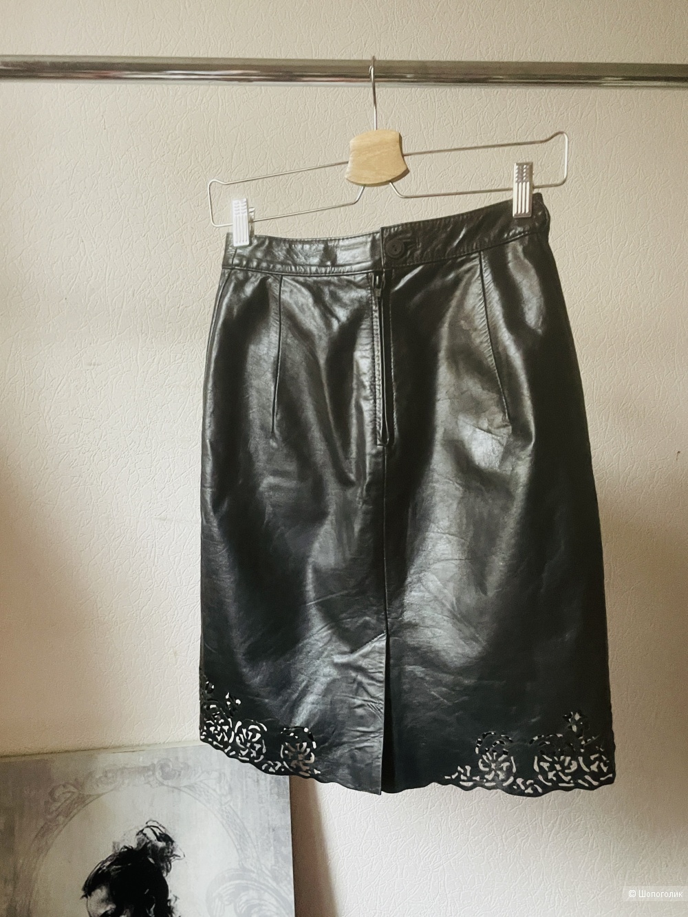 Юбка кожа no name, размер 42-44