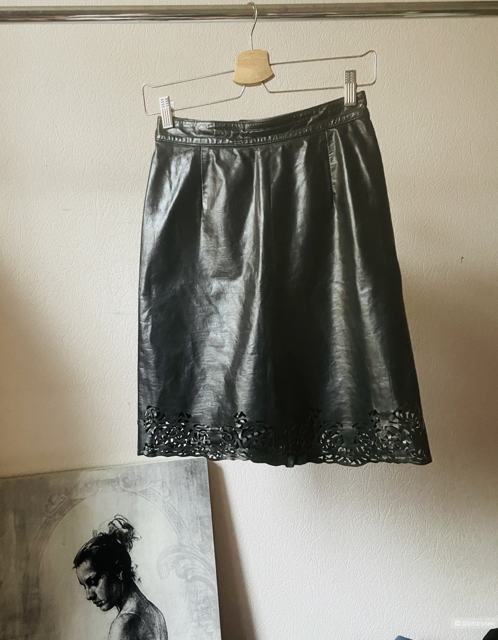 Юбка кожа no name, размер 42-44