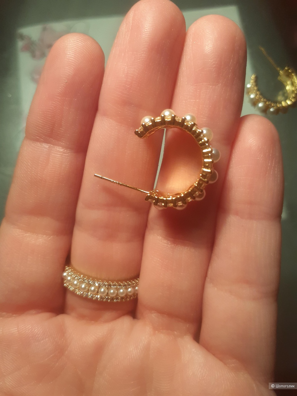 Комплект серьги и кольцо