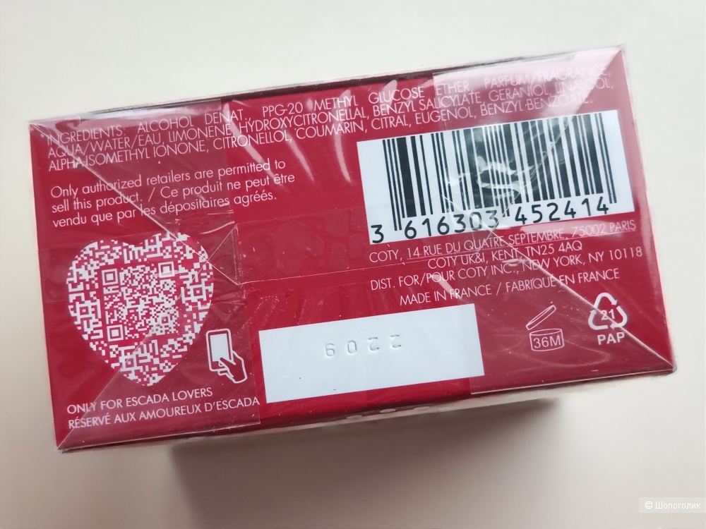 Парфюмерная вода Eau de parfum Escada Show me love 30 мл