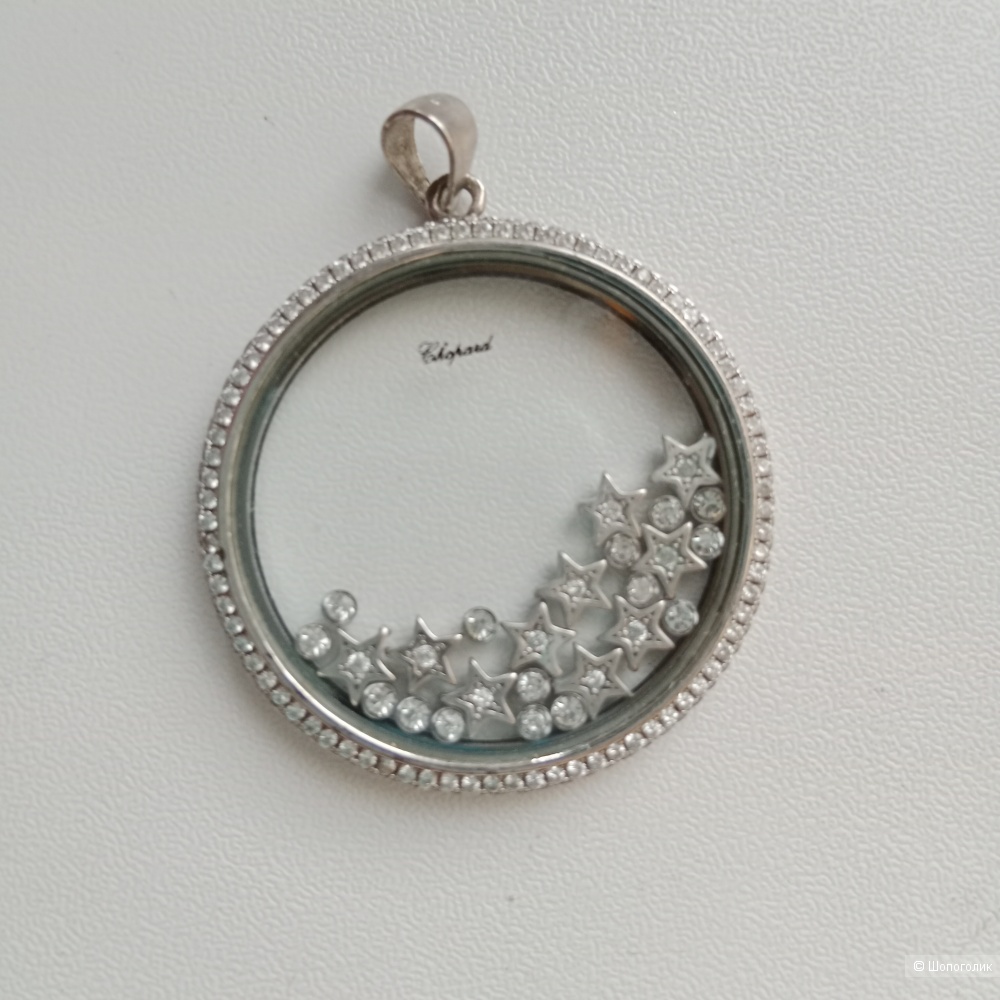 Подвеска серебряная с подвижными серебряными украшениями