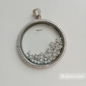 Подвеска серебряная с подвижными серебряными украшениями