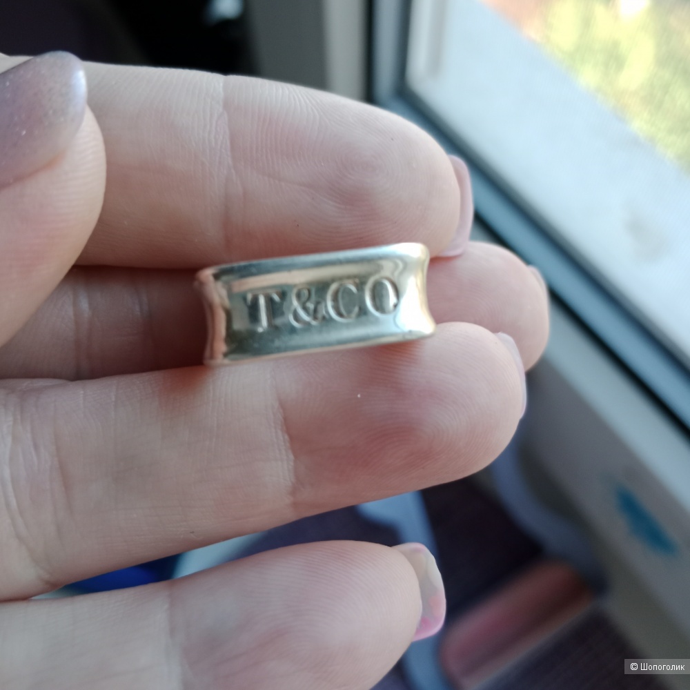 Квадратное серебряное кольцо женское 925 пробы