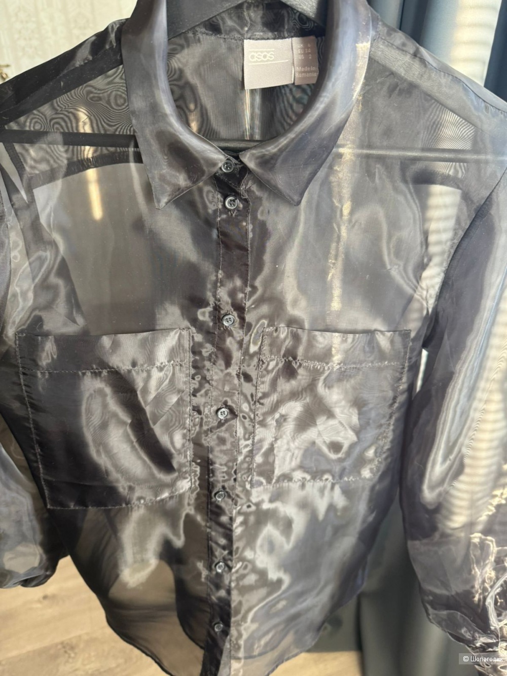 Блуза из органзы ASOS, S