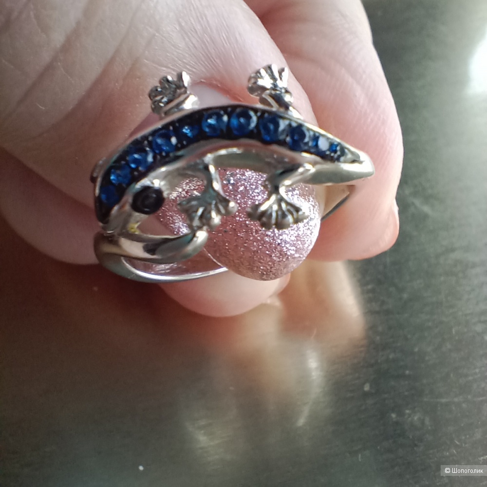 Серебряное кольцо Sandara Ящерица