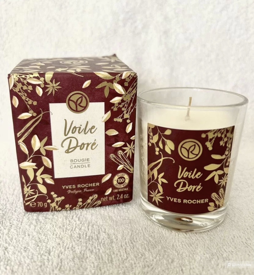 Парфюмированная свеча Voile Doré Yves Rocher. One size