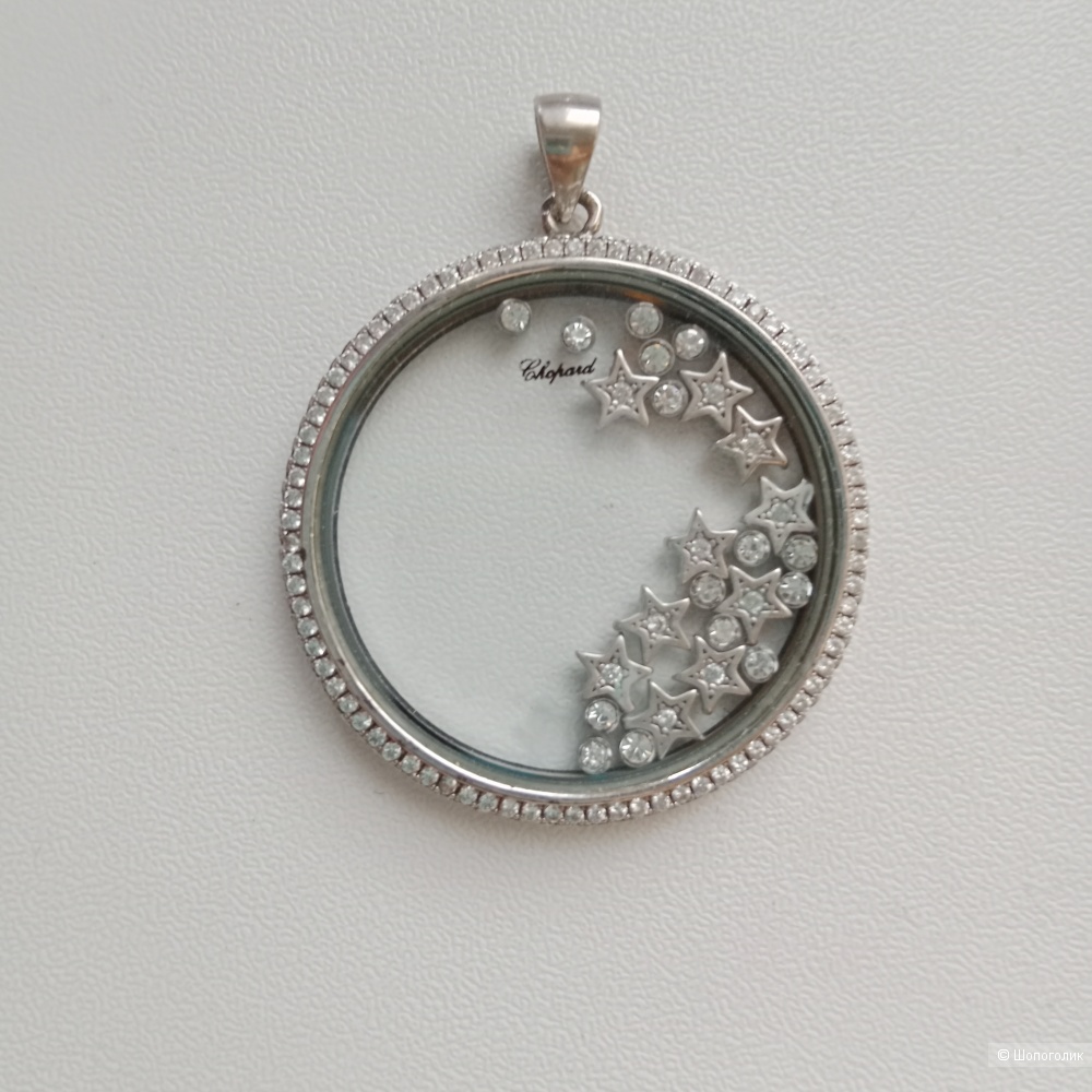 Подвеска серебряная с подвижными серебряными украшениями