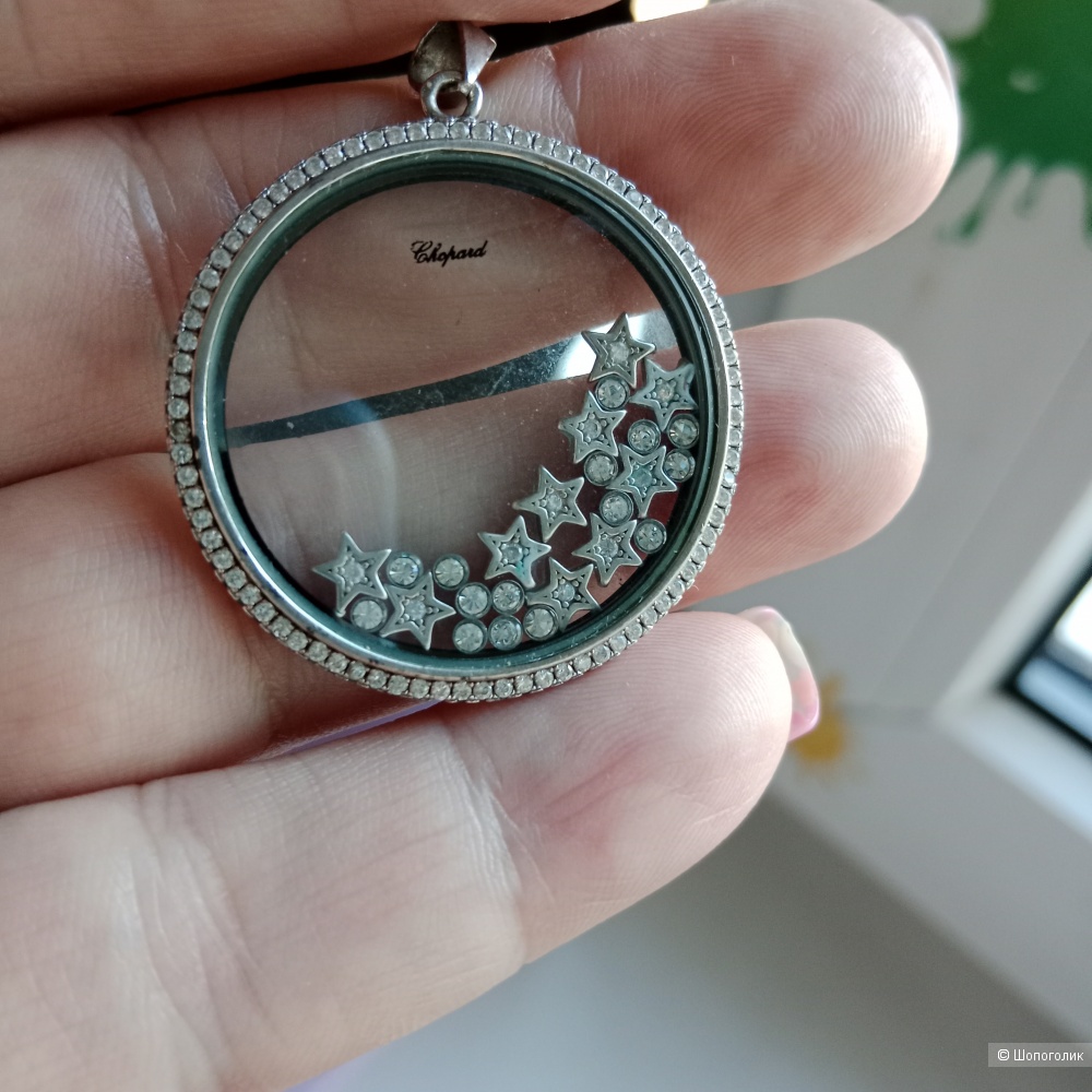 Подвеска серебряная с подвижными серебряными украшениями