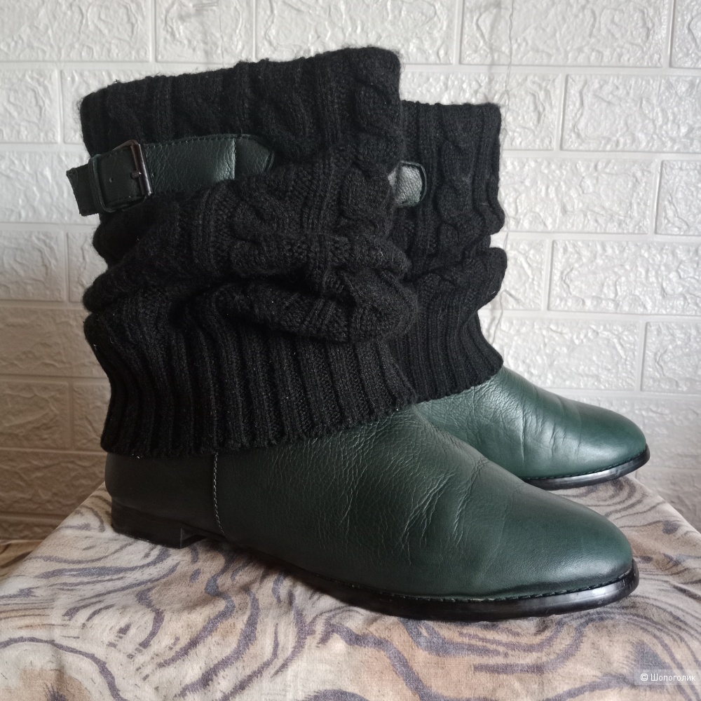 Ботинки Berkonty кожаные утепленные 39 размер