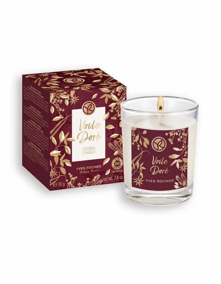 Парфюмированная свеча Voile Doré Yves Rocher. One size