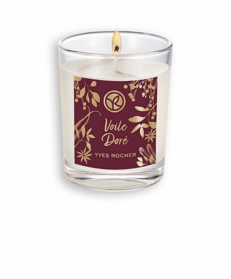Парфюмированная свеча Voile Doré Yves Rocher. One size