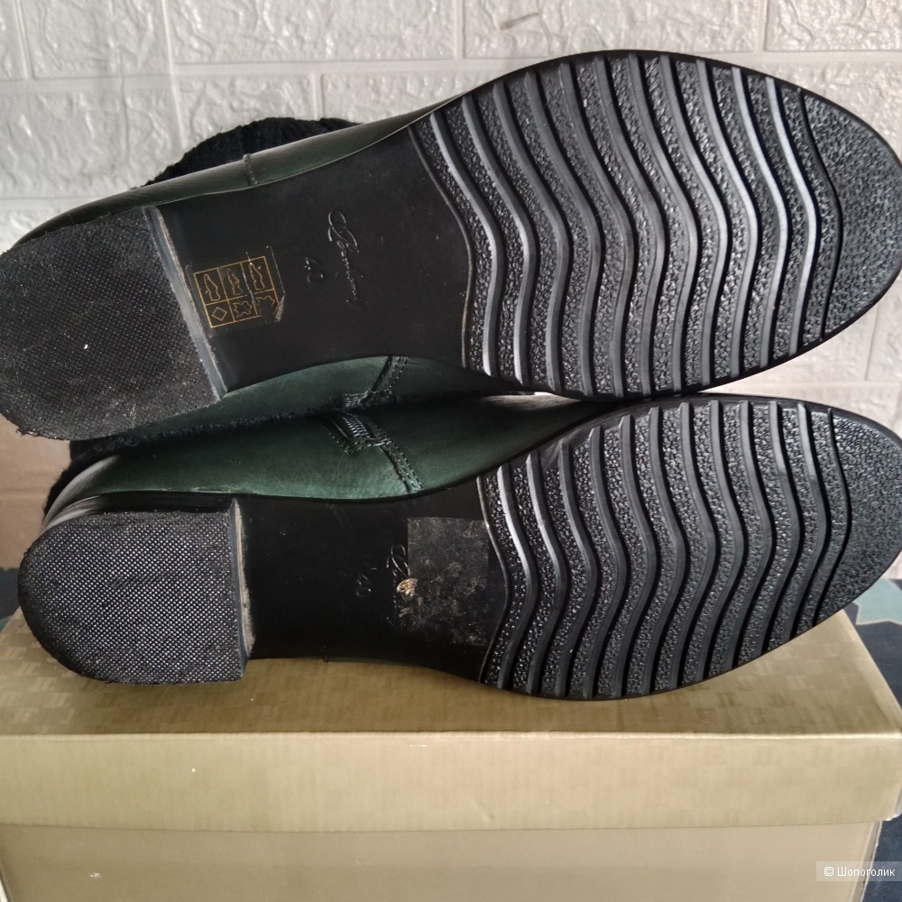 Ботинки Berkonty кожаные утепленные 39 размер