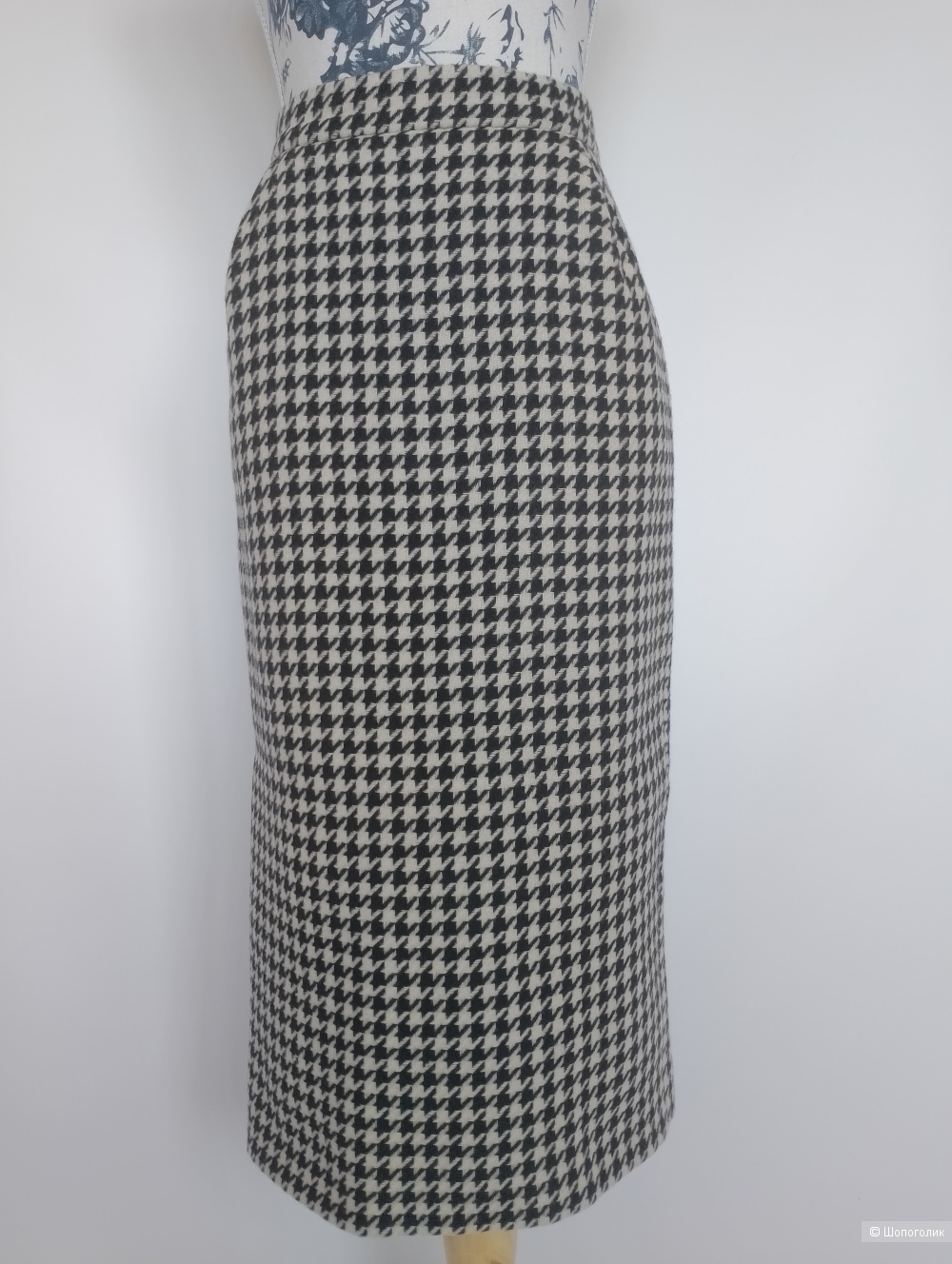 Костюм max mara жакет юбка гусиная лапка, Ит 42