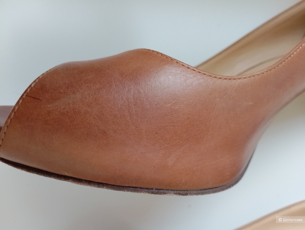 Туфли cole haan на каблуке коричневые, 9