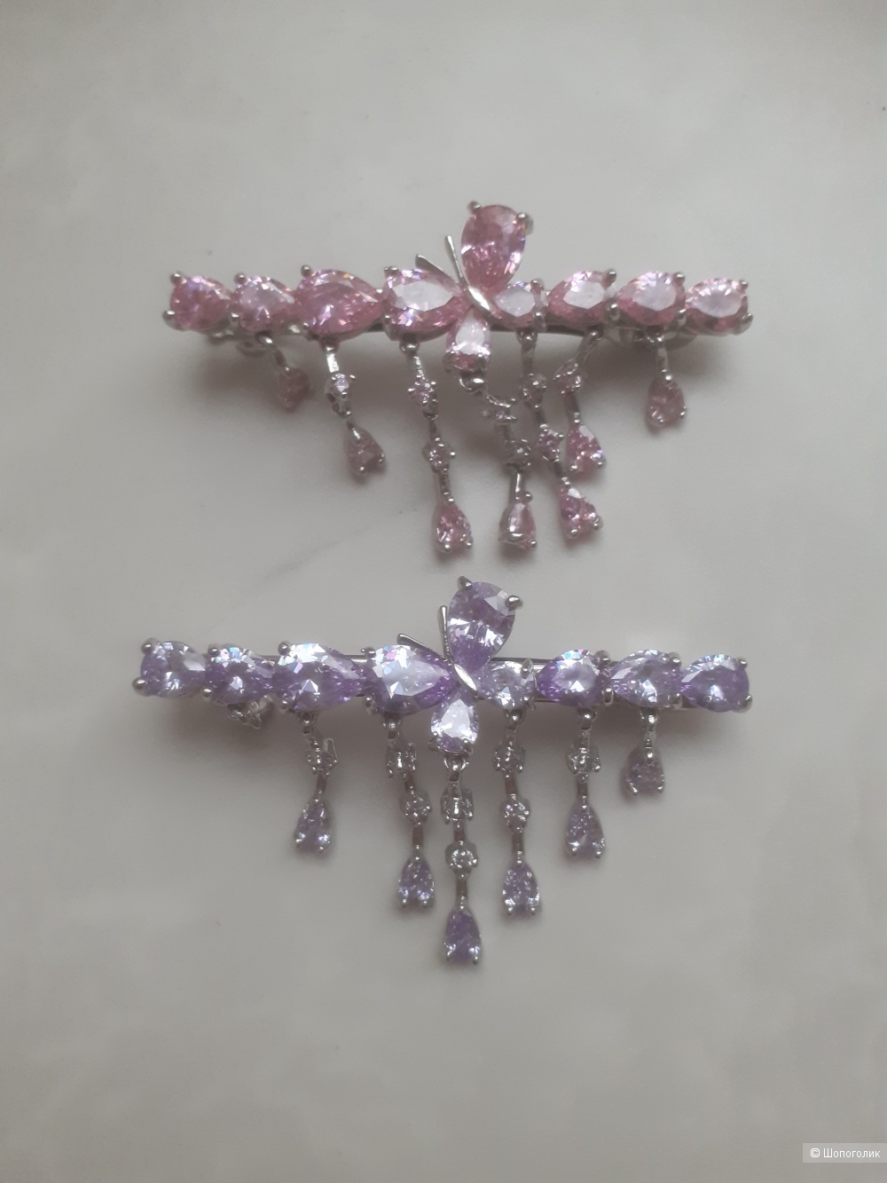 Комплект заколок для волос 2 штуки