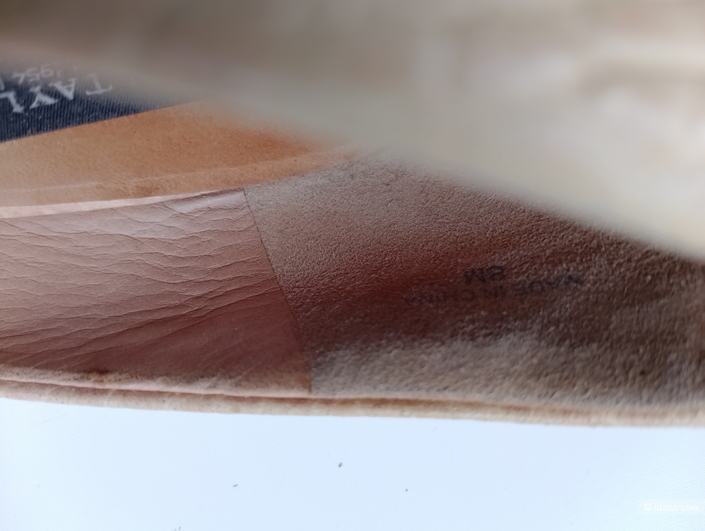 Туфли бежевые на каблуке Ann Taylor кожаные, 8