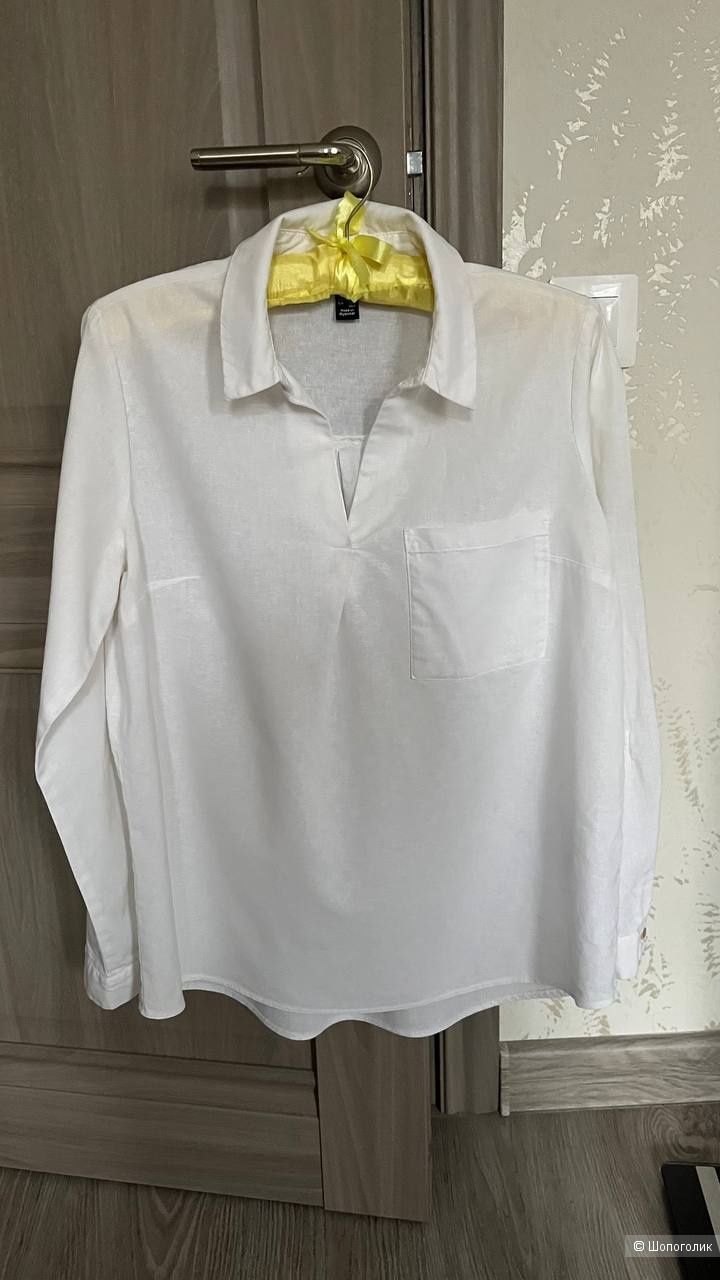 Льняная рубашка NEW LOOK размер uk10-eur38
