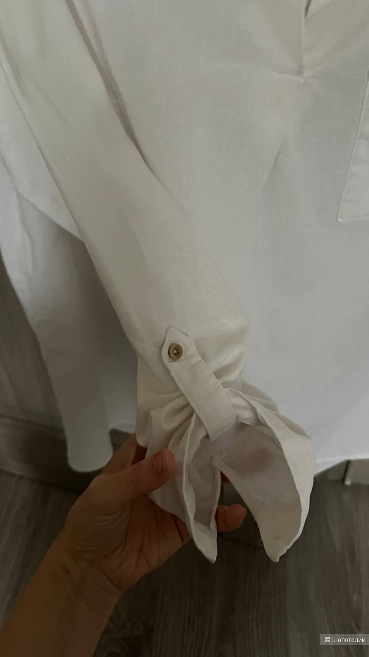 Льняная рубашка NEW LOOK размер uk10-eur38