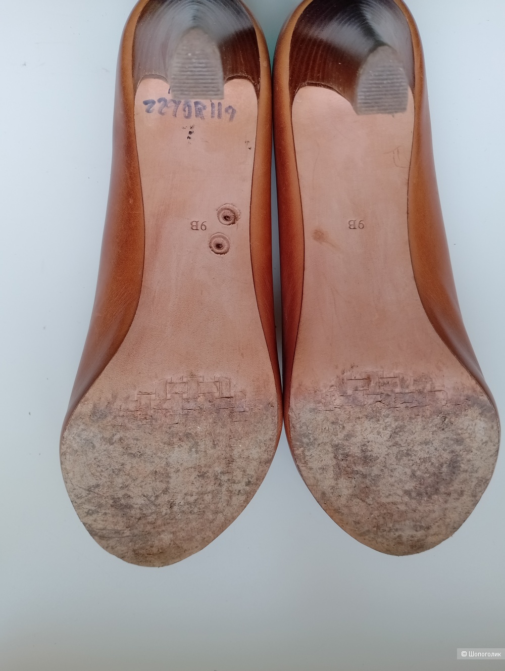 Туфли cole haan на каблуке коричневые, 9