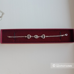 Серебряный браслет с фианитами