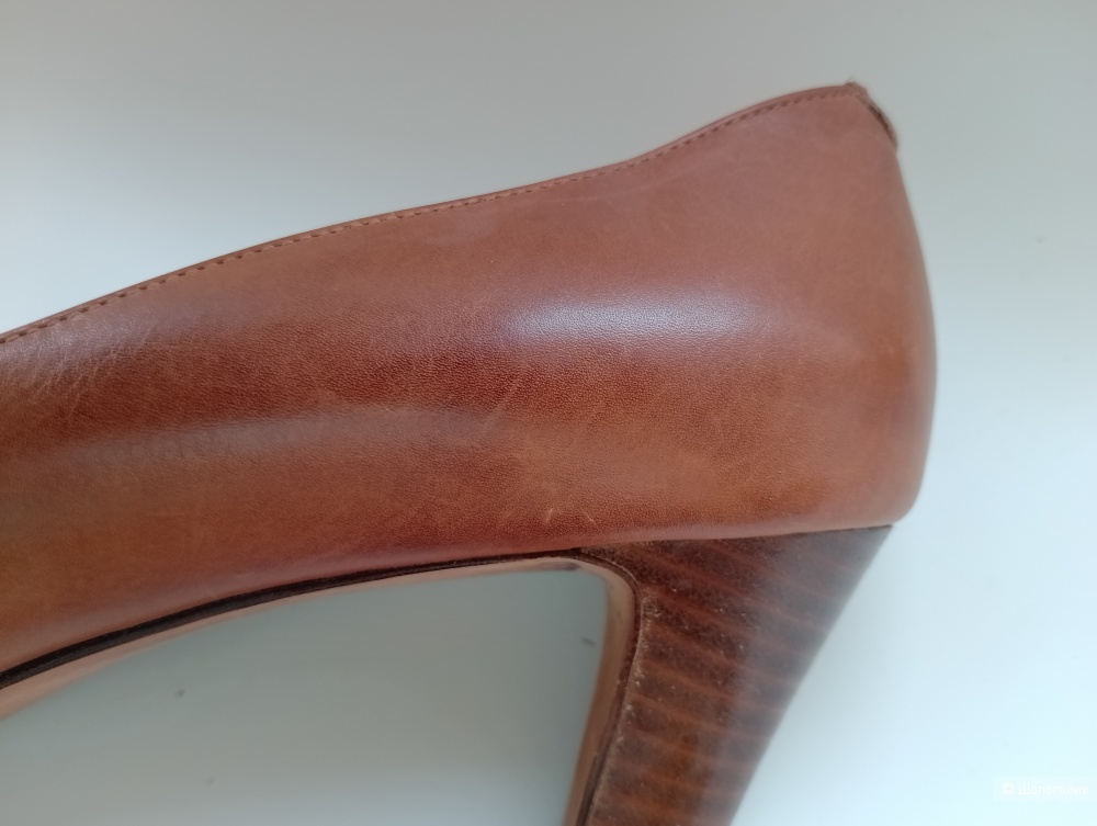 Туфли cole haan на каблуке коричневые, 9