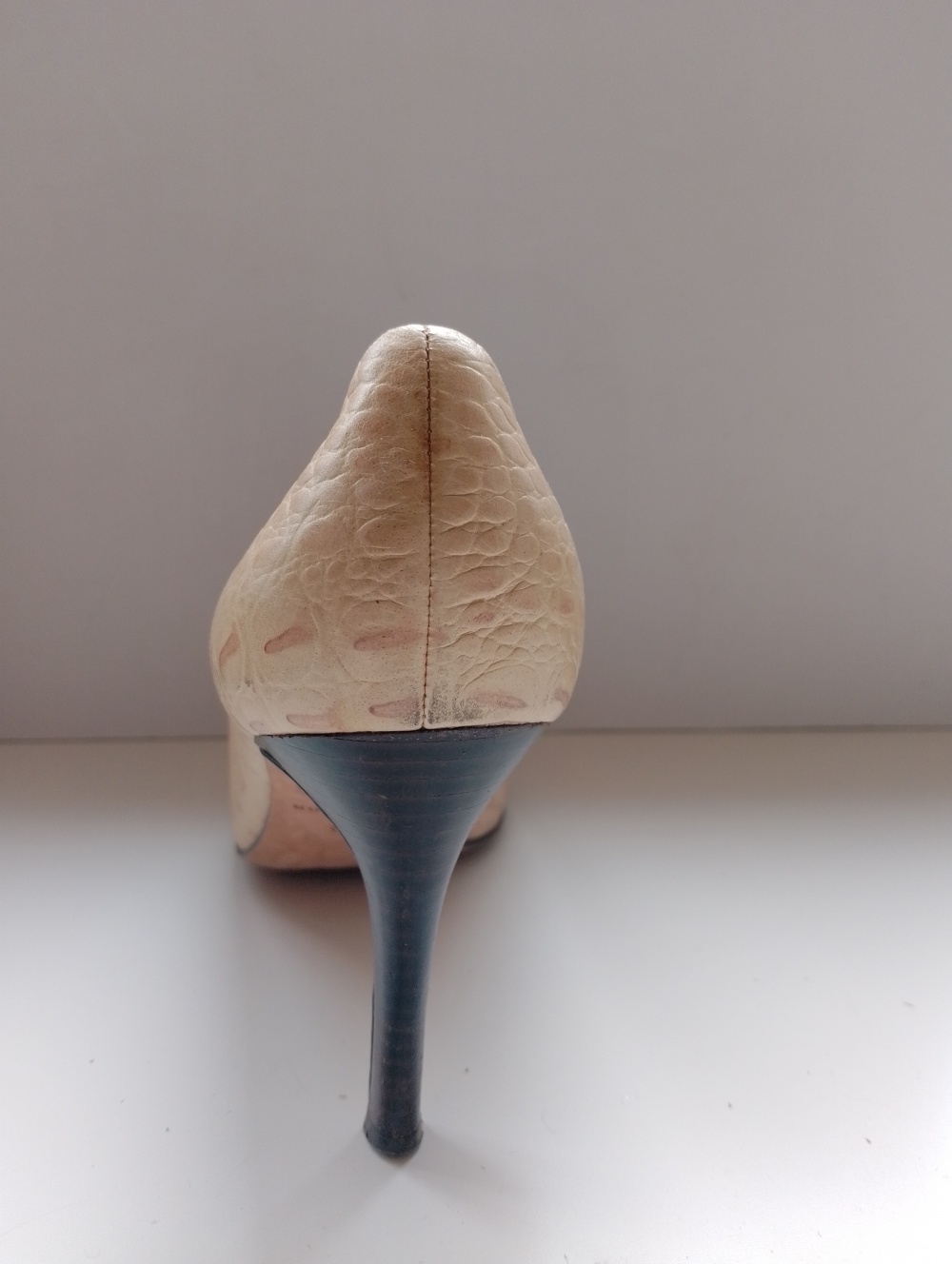 Туфли бежевые на каблуке Ann Taylor кожаные, 8