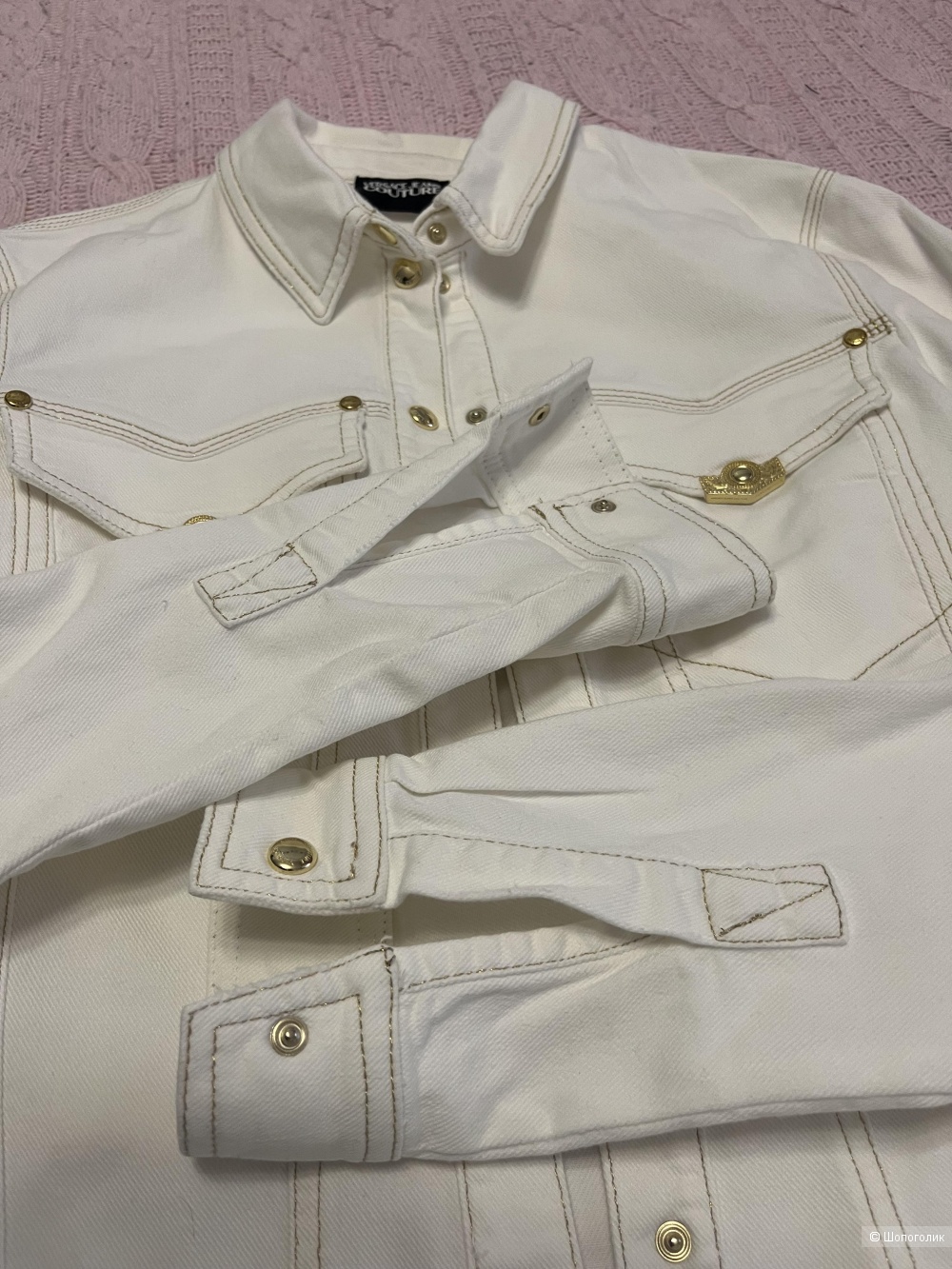Versace jeans couture джинсовая рубашка XS