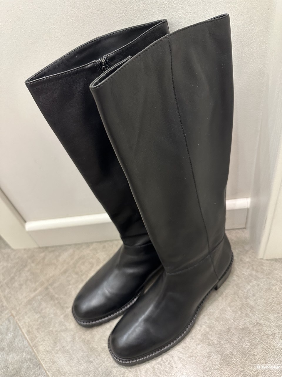 Max Mara высокие сапоги натуральная кожа 39,5