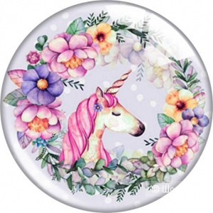 Детское кольцо единорог с цветами