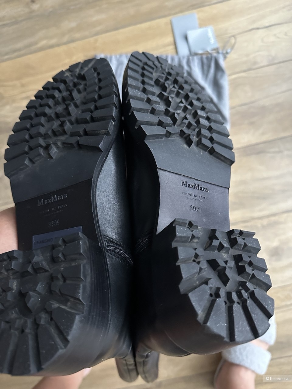 Max Mara высокие сапоги натуральная кожа 39,5