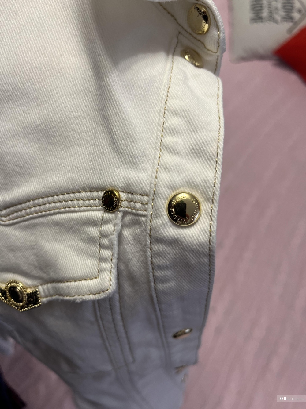 Versace jeans couture джинсовая рубашка XS