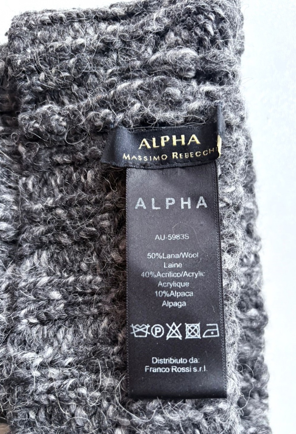 Alpha Massimo Rebecchi, шерстяная шапка