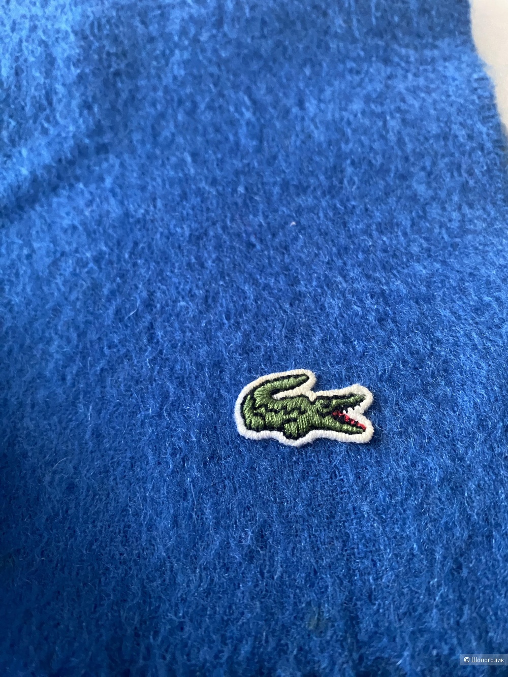 Шерстяной шарф Lacoste. Размер 210*26