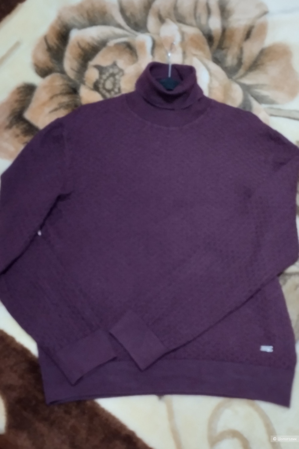 Свитер шерсть и шелк 3D вязка BML, 50-52