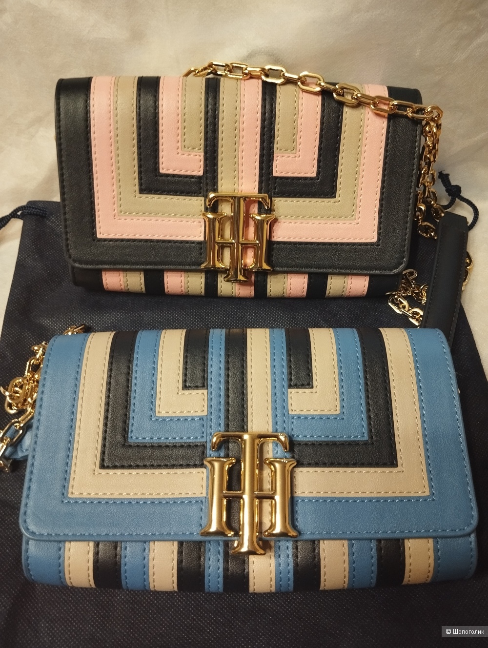 Сумка-клатч Тommy Hilfiger, высота  14 см, длина 21, ширина 4,2 см.