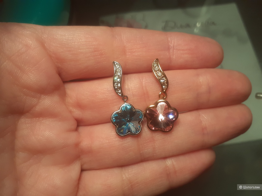 Серьги с кристаллами, Swarovski