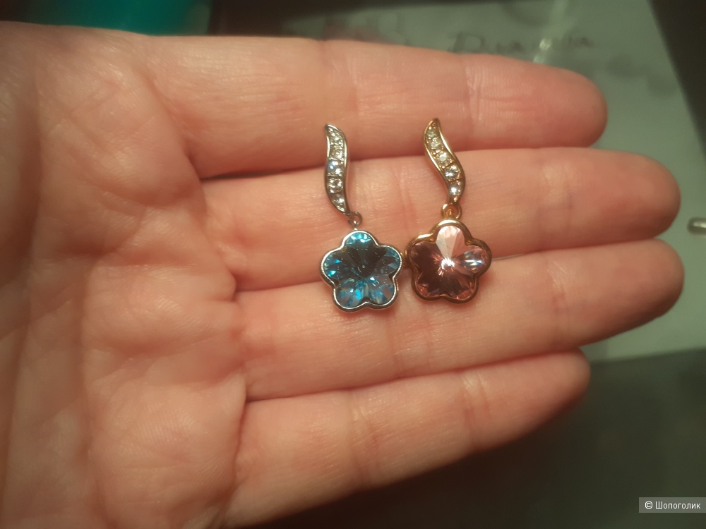 Серьги с кристаллами, Swarovski